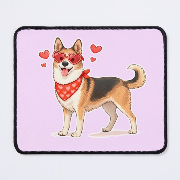 Item preview, Cute Smooth Collie in Love – Minimal Valentine Dog Illustration designed and sold by GoodyPaws.