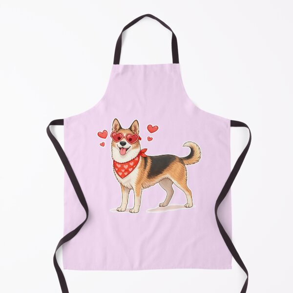Item preview, Cute Smooth Collie in Love – Minimal Valentine Dog Illustration designed and sold by GoodyPaws.