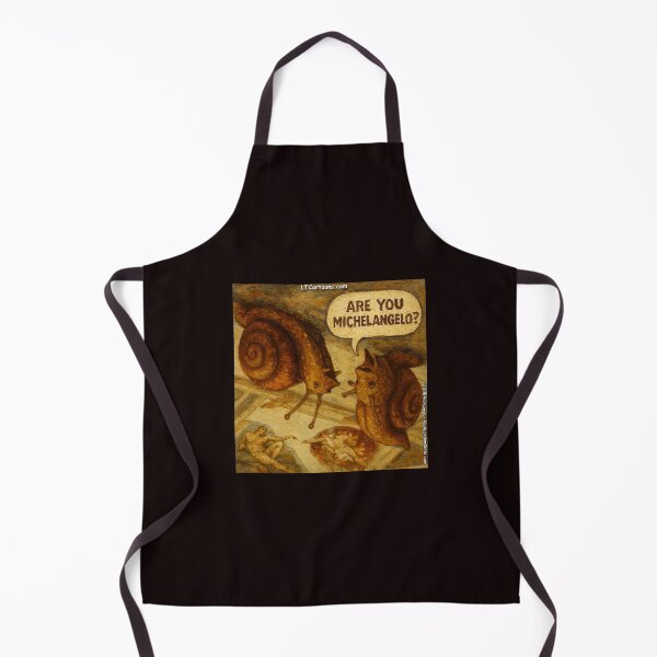 Item preview, Inquisitive Snail & Michelangelo Parody Cartoon – LT Cartoons designed and sold by Rick London Gifts.