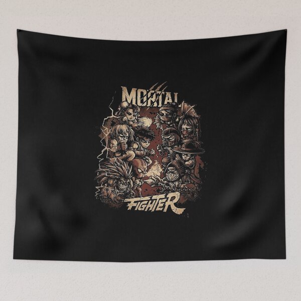 Item preview, mortal fighter dark designed and sold by El Hermano Gym.