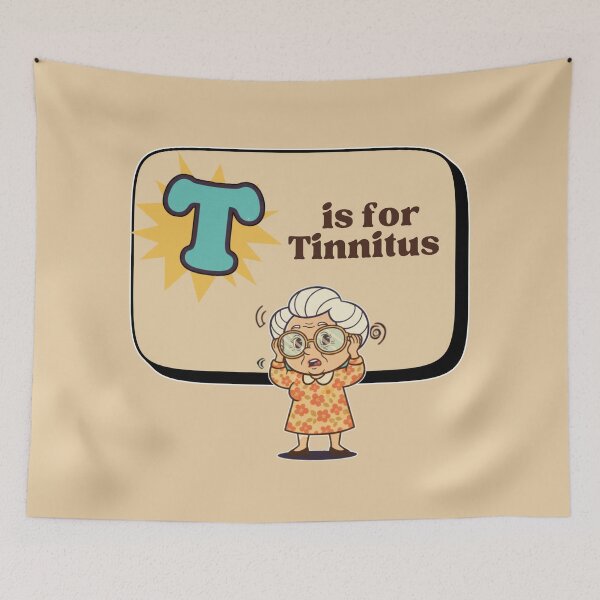 Item preview, The Senior Flashcard Series: T is for Tinnitus - "What?" – Retro Humor Collection designed and sold by Searching ideas.