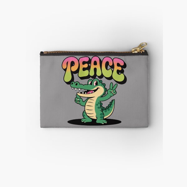 Item preview, Peace Alligator Retro Cartoon: Funny Alligator Animal T-Shirt designed and sold by Camel & Quirk.