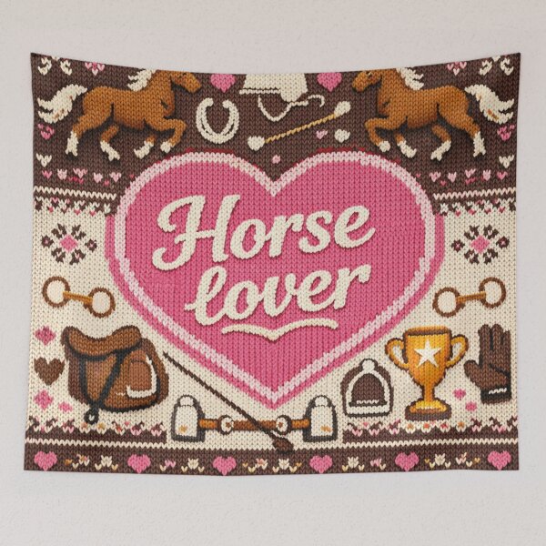 Item preview, Horse lover, beautiful knitting pattern designed and sold by Mauswohn.