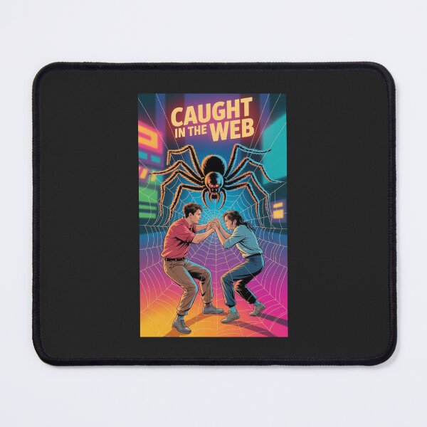 Item preview, Caught in the Web – Dark Spider Symbolism Cyber Trap Illustration designed and sold by Wonder Pixel Studio.