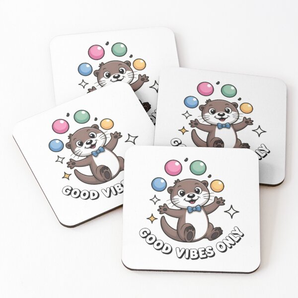 Item preview, Good Vibes Only Juggling Otter designed and sold by KozzyCrafts.