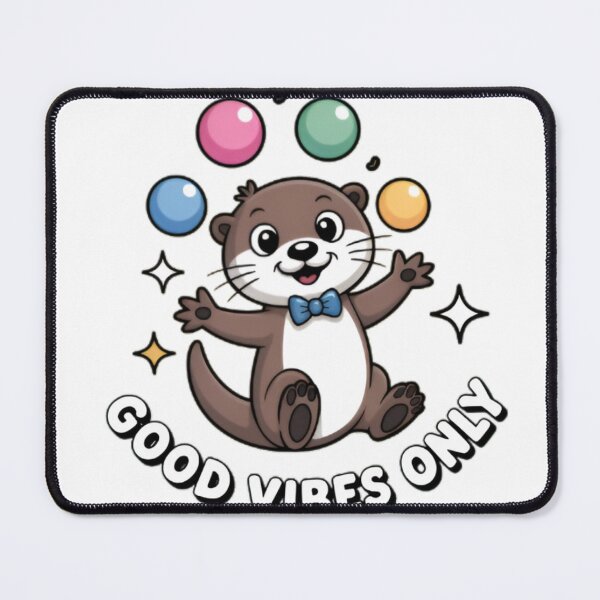 Item preview, Good Vibes Only Juggling Otter designed and sold by KozzyCrafts.