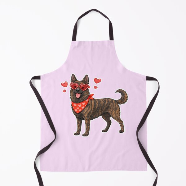 Item preview, Cute Dutch Shepherd in Love – Minimal Valentine Dog Illustration designed and sold by GoodyPaws.