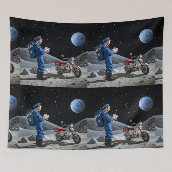 Item preview, Lunar Postal Service: Intergalactic Delivery Scene designed and sold by zohocreations.