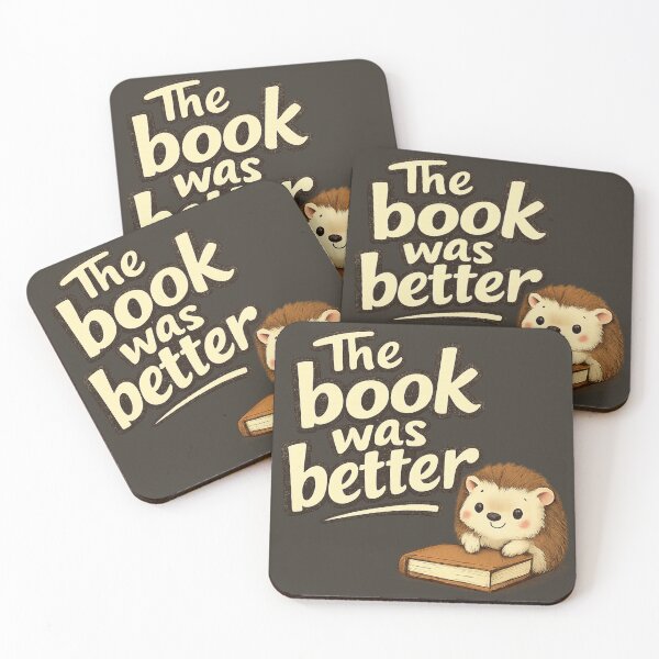 Item preview, The Book Was Better Hedgehog designed and sold by ChirpInc.