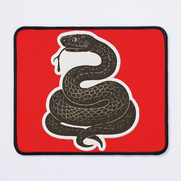 Item preview, Vintage Coiled grunge Snake Sticker designed and sold by FrkiArt.