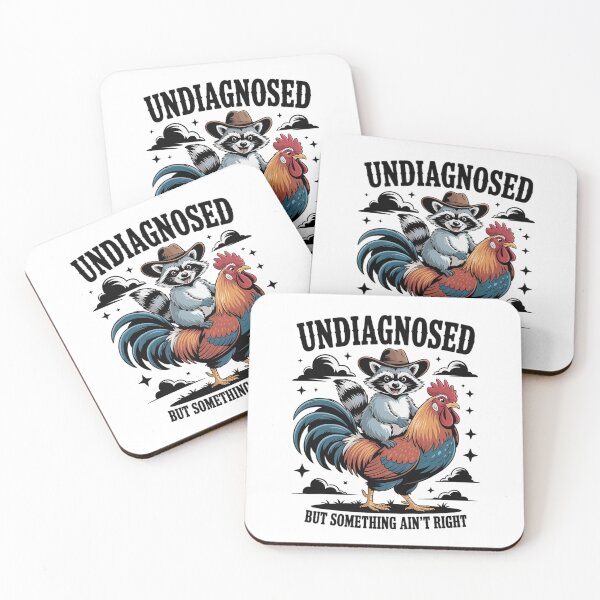 Item preview, Undiagnosed But Something Ain'T Right Raccoon Chicken designed and sold by Elenasriveras.