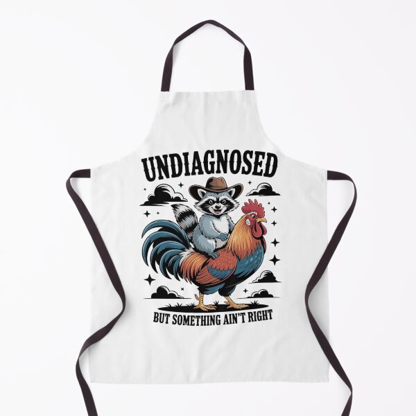 Item preview, Undiagnosed But Something Ain'T Right Raccoon Chicken designed and sold by Elenasriveras.