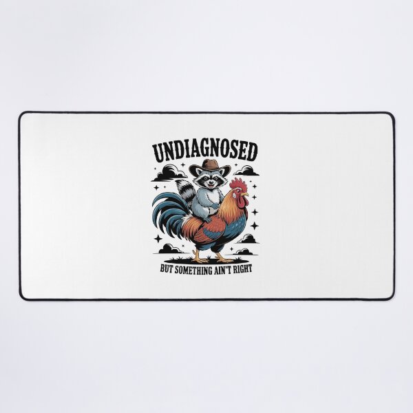 Item preview, Undiagnosed But Something Ain'T Right Raccoon Chicken designed and sold by Elenasriveras.