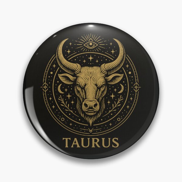 Artikelvorschau, Taurus Mystic Gold – Luxuriöses schwarz-goldenes Sternzeichen-Design mit Stiermotiv entworfen und verkauft von Czerkiz.