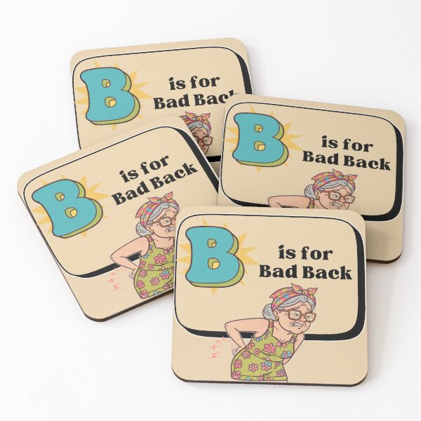 Item preview, The Senior Flashcard Series: Letter B is for Bad Back – Retro Humor Collection designed and sold by Searching ideas.