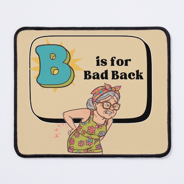 Item preview, The Senior Flashcard Series: Letter B is for Bad Back – Retro Humor Collection designed and sold by Searching ideas.