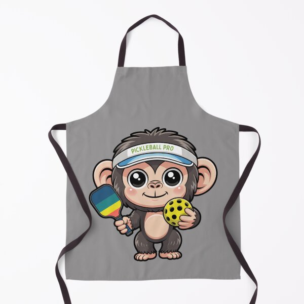 Item preview, Pickleball Monkey: Funny Chimp Animal T-Shirt designed and sold by Grang Art Artistic Designs.