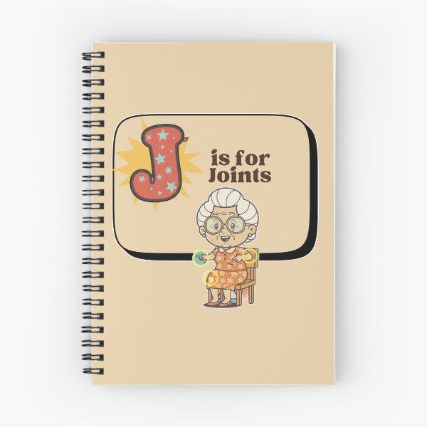 Item preview, The Senior Flashcard Series: Letter J is for Joints – Retro Humor Collection designed and sold by Searching ideas.