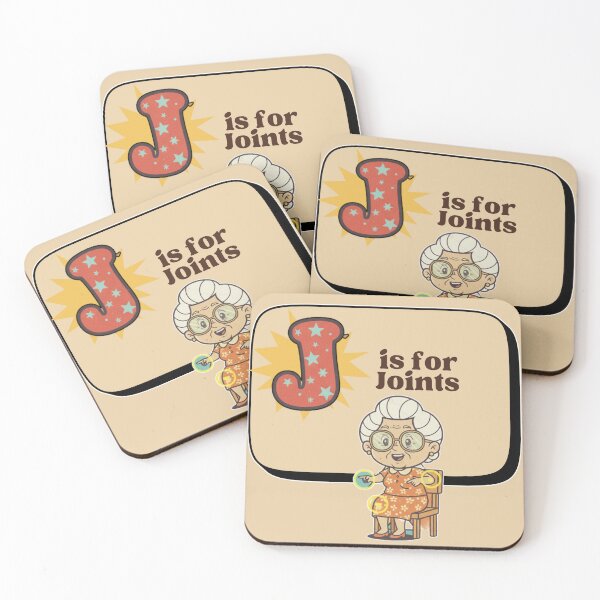 Item preview, The Senior Flashcard Series: Letter J is for Joints – Retro Humor Collection designed and sold by Searching ideas.