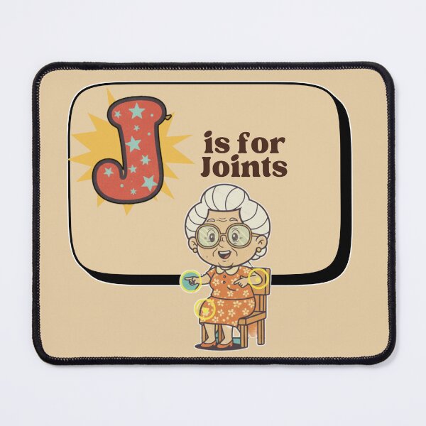 Item preview, The Senior Flashcard Series: Letter J is for Joints – Retro Humor Collection designed and sold by Searching ideas.