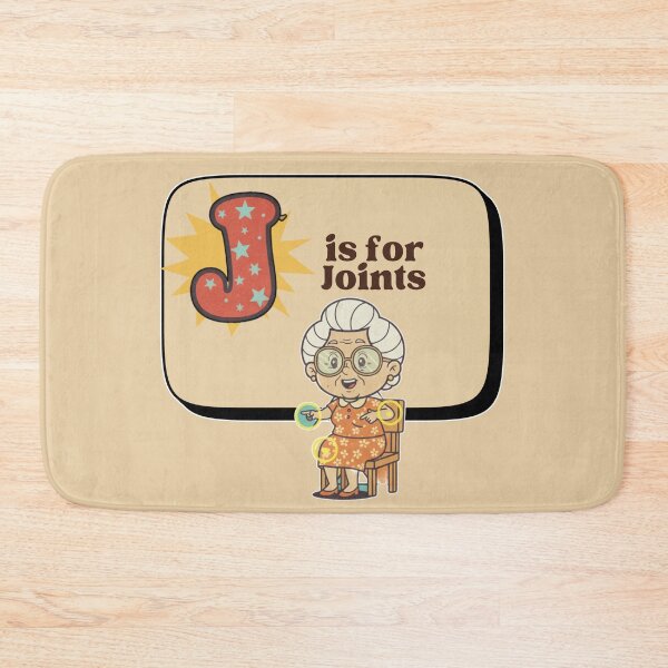 Item preview, The Senior Flashcard Series: Letter J is for Joints – Retro Humor Collection designed and sold by Searching ideas.