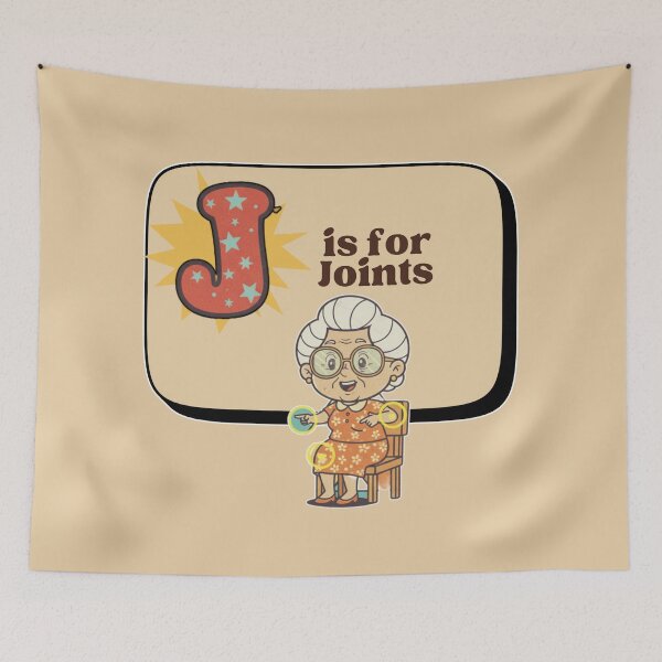 Item preview, The Senior Flashcard Series: Letter J is for Joints – Retro Humor Collection designed and sold by Searching ideas.