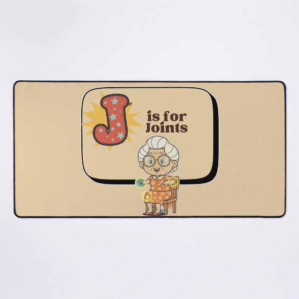 Item preview, The Senior Flashcard Series: Letter J is for Joints – Retro Humor Collection designed and sold by Searching ideas.