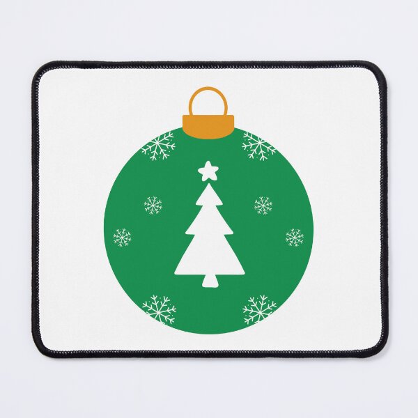 Item preview, Green Christmas ball with tree star and snowflakes designed and sold by Anngozza2.