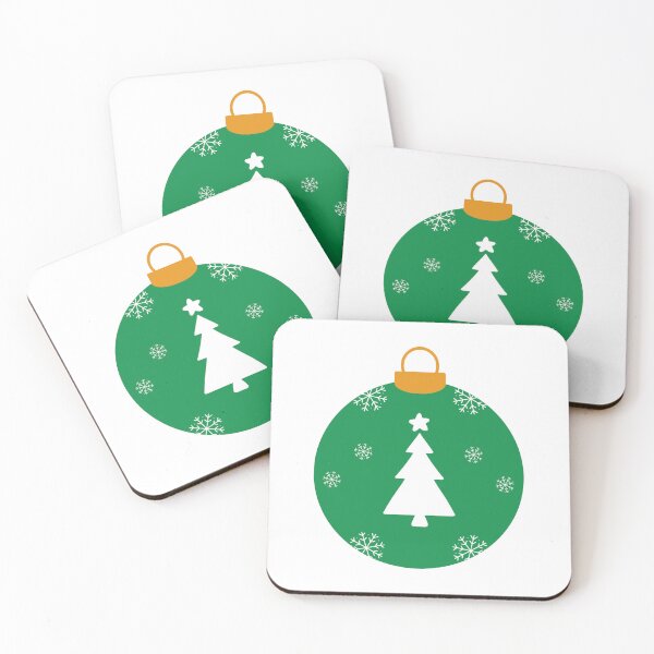Item preview, Green Christmas ball with tree star and snowflakes  designed and sold by Anngozza2.