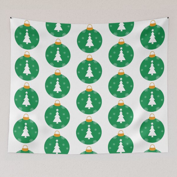 Item preview, Green Christmas ball with tree star and snowflakes  designed and sold by Anngozza2.