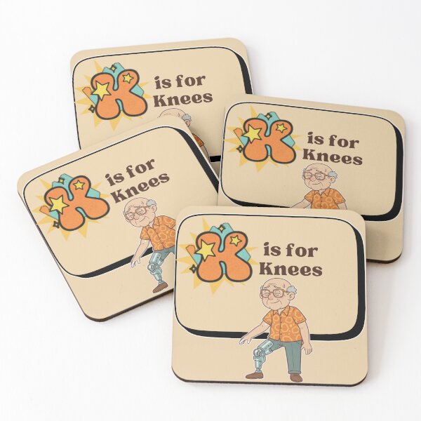 Item preview, The Senior Flashcard Series: Letter K is for Knees – Retro Humor Collection designed and sold by Searching ideas.