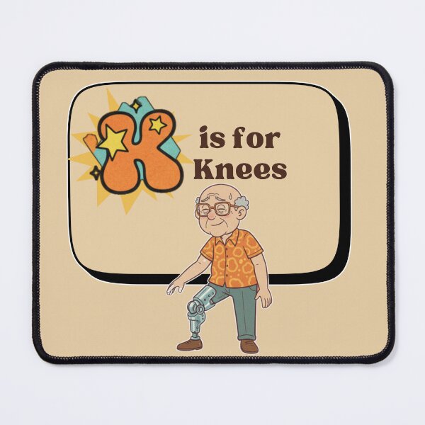 Item preview, The Senior Flashcard Series: Letter K is for Knees – Retro Humor Collection designed and sold by Searching ideas.