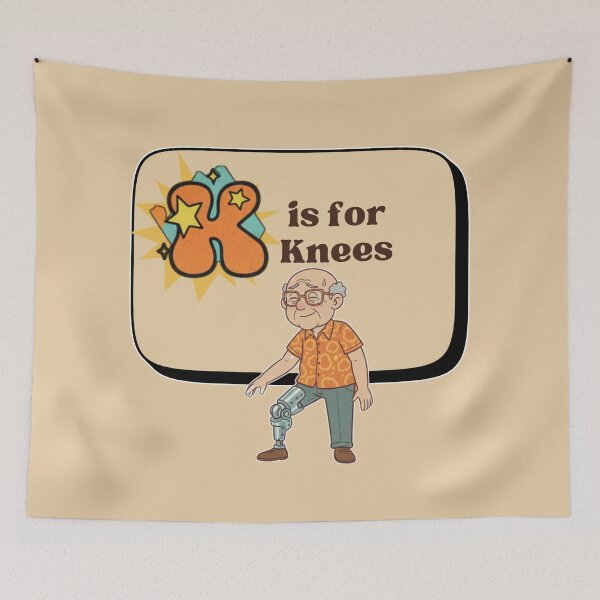 Item preview, The Senior Flashcard Series: Letter K is for Knees – Retro Humor Collection designed and sold by Searching ideas.