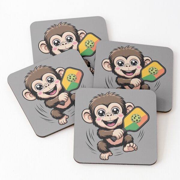 Item preview, Pickleball Pro: Funny Chimp Animal T-Shirt designed and sold by Grang Art Artistic Designs.