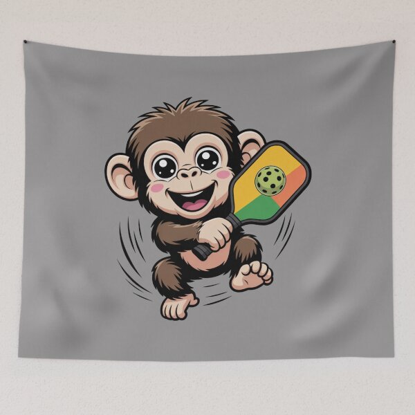 Item preview, Pickleball Pro: Funny Chimp Animal T-Shirt designed and sold by Grang Art Artistic Designs.