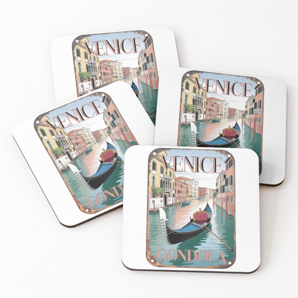 Item preview, Venice - Iconic Gondola - retro metal plate designed and sold by Museum Of Non-Existing Art.