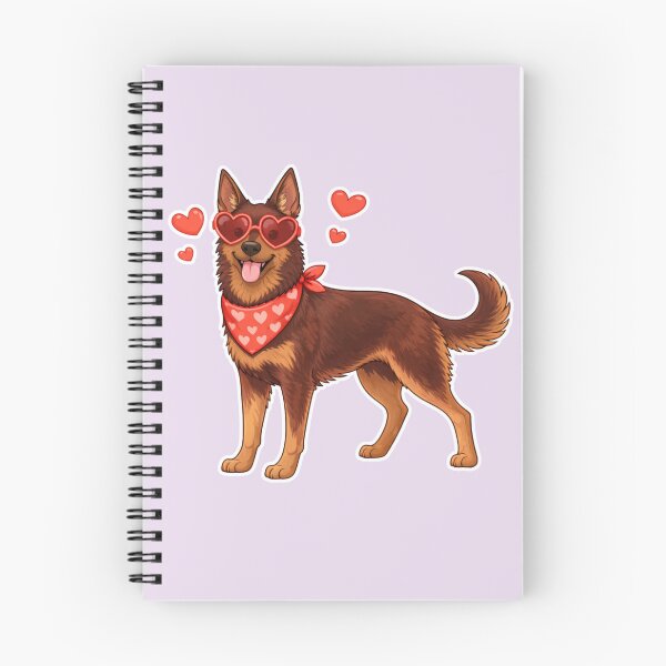Item preview, Cute Australian Kelpie in Love – Minimal Valentine Dog Illustration designed and sold by GoodyPaws.