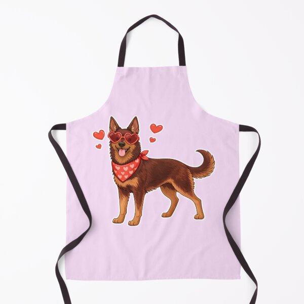 Item preview, Cute Australian Kelpie in Love – Minimal Valentine Dog Illustration designed and sold by GoodyPaws.