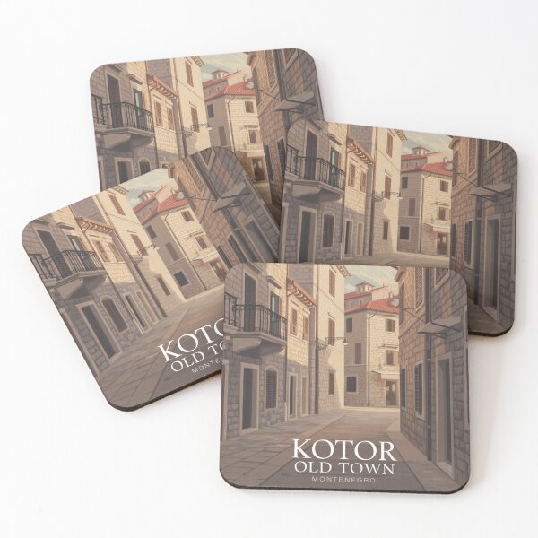 Item preview, Kotor Old Town Travel Poster – Montenegro Historic Wall Art designed and sold by Timeless Design.