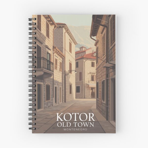 Item preview, Kotor Old Town Travel Poster – Montenegro Historic Wall Art designed and sold by Timeless Design.