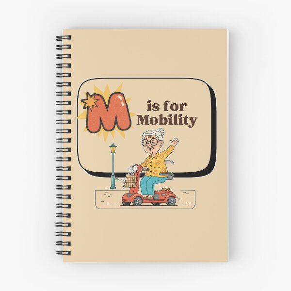 Item preview, The Senior Flashcard Series: Letter M is for Mobility – Retro Humor Collection designed and sold by Searching ideas.