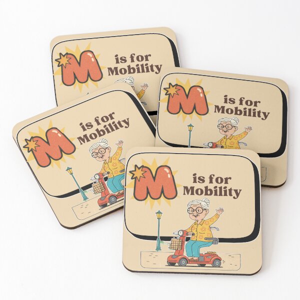 Item preview, The Senior Flashcard Series: Letter M is for Mobility – Retro Humor Collection designed and sold by Searching ideas.