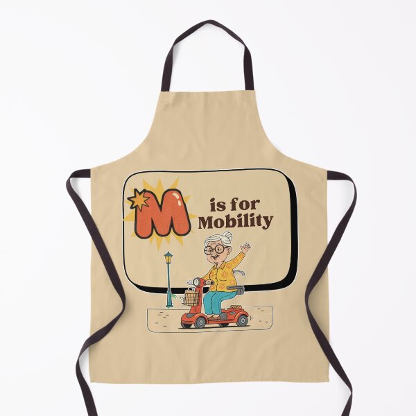 Item preview, The Senior Flashcard Series: Letter M is for Mobility – Retro Humor Collection designed and sold by Searching ideas.