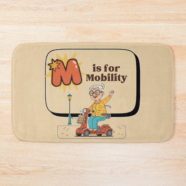 Item preview, The Senior Flashcard Series: Letter M is for Mobility – Retro Humor Collection designed and sold by Searching ideas.