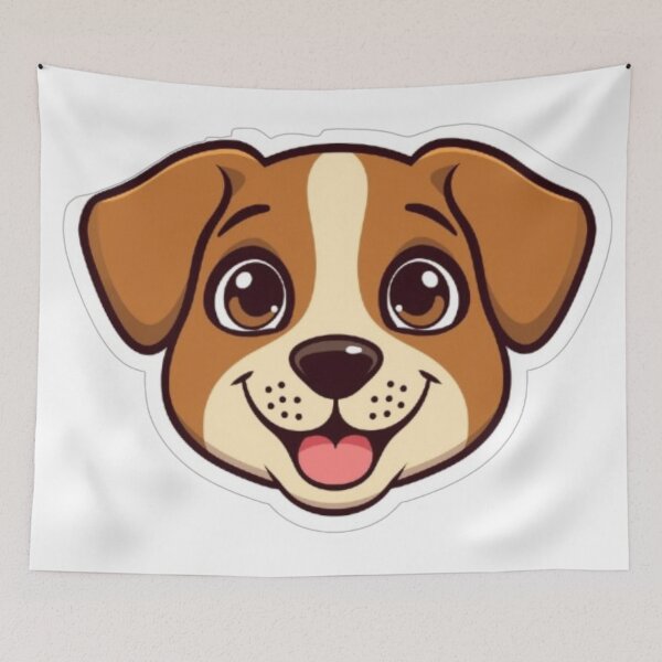 Item preview, Kawaii Dog Face designed and sold by MiniPrintMagic.