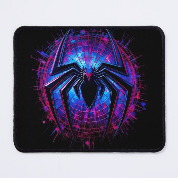 Item preview, Neon Cyber Spider Emblem – Futuristic Synthwave Arachnid Art designed and sold by Dyan4.