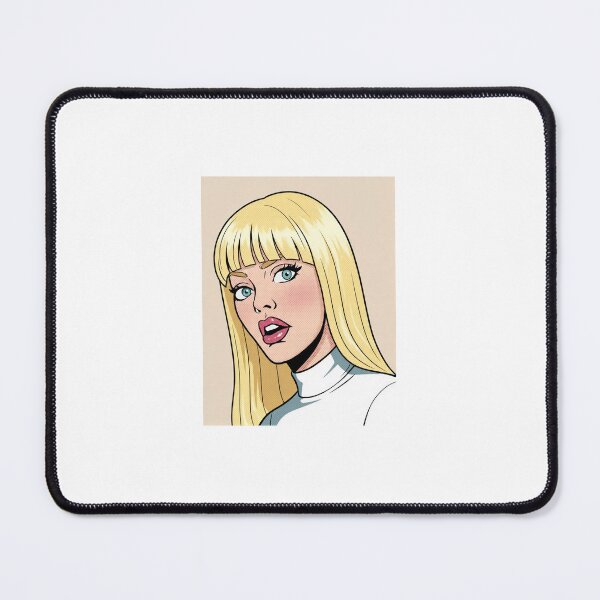Item preview, Vintage Pop Art Blonde Bangs Woman Portrait designed and sold by PopartbyL.