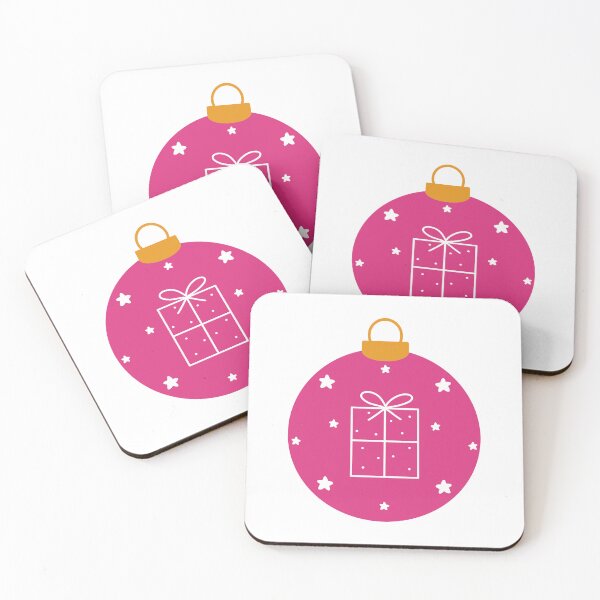 Item preview, Pink Christmas ball with gift box and stars designed and sold by Anngozza2.