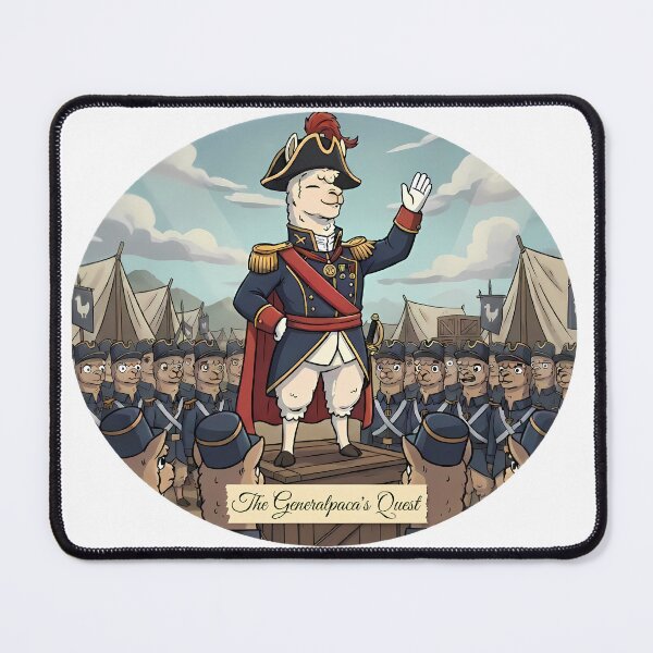 Item preview, The Generalpaca's Quest | Epic Adventure Art designed and sold by Pets & Memes & Stuff.