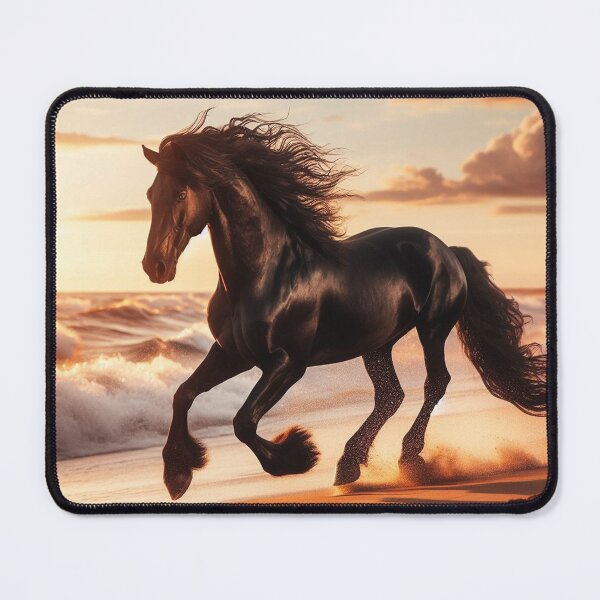 Item preview, Beach gallop at sunset: Horse meets sunset designed and sold by FotoworldEdel.